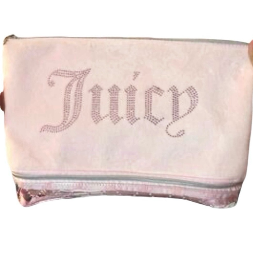 NWT JUICY COUTURE COSMETIC CASE PINK VELOUR